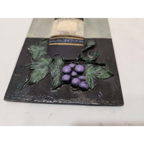 Ceramic 3D Wine Bottle Wall Decor St Martins & St Francis Yellow Black Purple - Picture 11 of 14